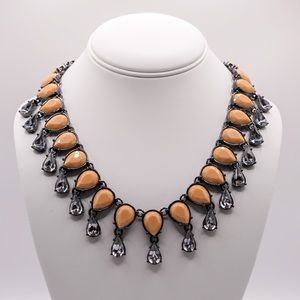 Logo Links by Lori Goldstein-Vintage Teardrop Necklace with Bead Drops